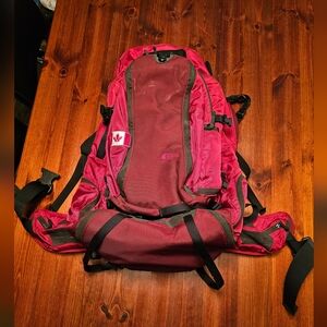 MEC Pangea 75 Red Backpack with Black Straps And Detachable Smaller Day Pack
